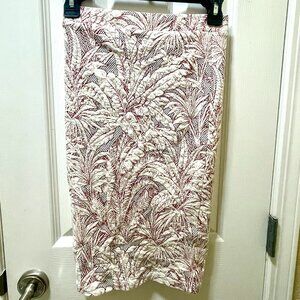 ZARA Trafaluc Floral Midi Pencil Skirt (M)
